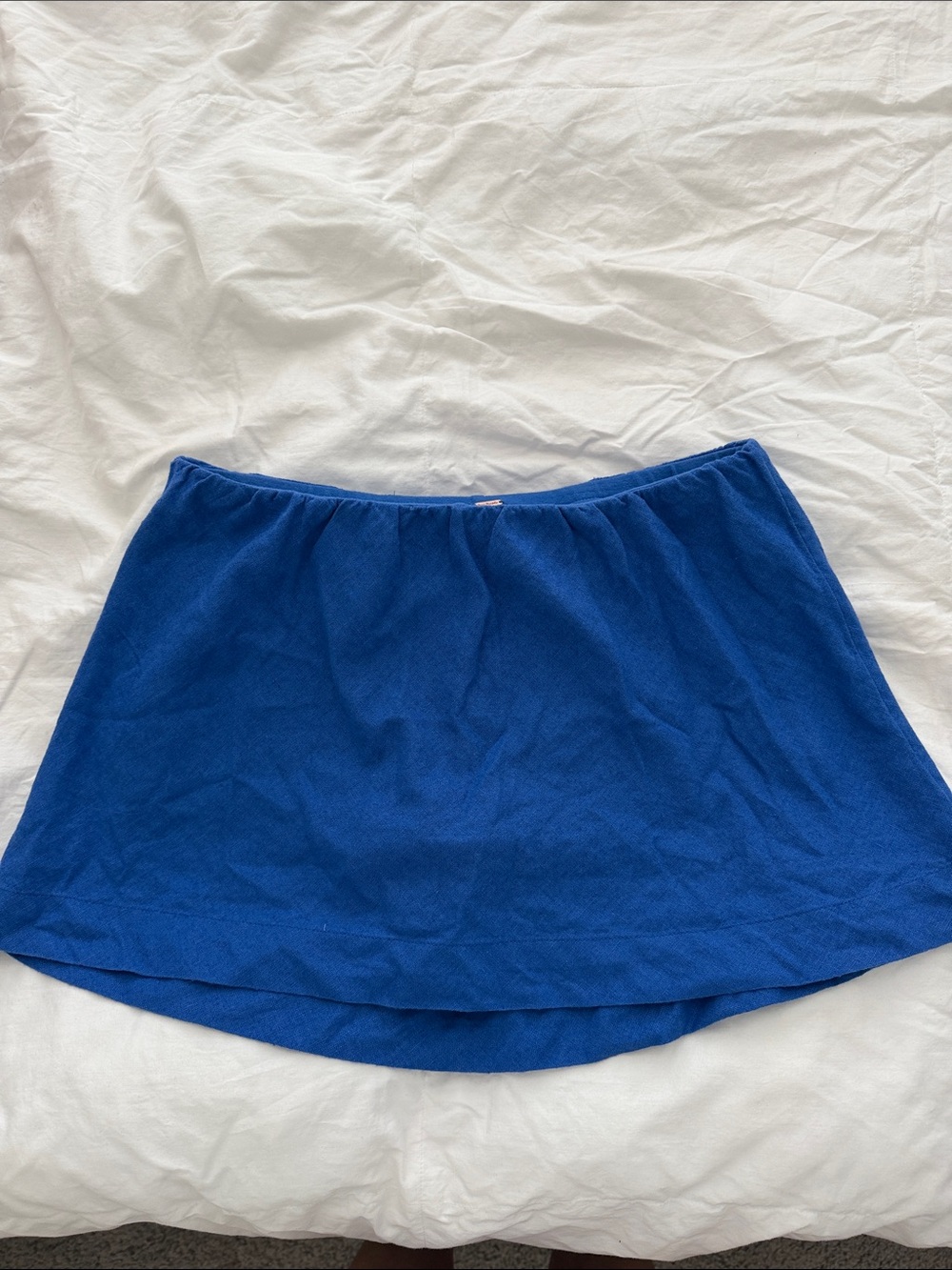 Free People My Little Micro Mini Cotton-Linen Skort size S